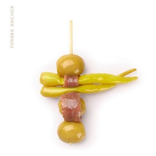 GILDAS DE ANCHOAS CON 3 ACEITUNAS Y 2 PIPARRAS