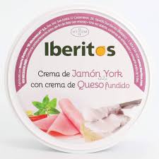 CREMA DE JAMON YORK CON CREMA DE QUESO FUNDIDO IBERITOS